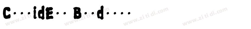 CorpidE1s Bold字体转换